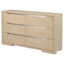 Mirador - 6 Drawer Bedroom Dresser - Natural by HouseOfZazla
