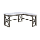 Talmar - Marble Top Weathered Writing Desk With Lift Top by Unique Piece Furniture