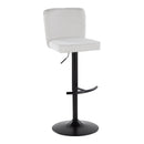 Henry - Contemporary Adjustable Barstool & Swivel With Rounded T Footrest (Set of 2) by HouseOfZazla