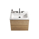 Wall Mount 24" Natural Oak Bathroom Vanity by HouseOfZazla