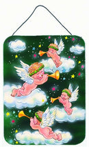 Angels on Green Wall or Door Hanging Prints AAH7253DS1216