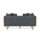 Retro Modern Loveseat With Button Tufted Upholstery by HouseOfZazla