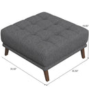 Addison - Square Upholstered Ottoman by HouseOfZazla