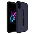 Finger Strap Phone Case for iPhone X Drop-protection Finger Ring Rugged Phone Case with Kickstand Dual Layer Case
