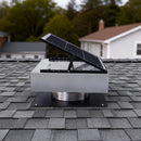 12" Stainless Steel Solar Roof Vent Fan, 40W Tilt Adjustable Solar Panel by HouseOfZazla