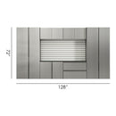 Nova Series - Garage Cabinet Set A With Soft Closing Doors - Metallic Gray by HouseOfZazla