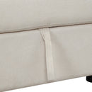 83" Modern Convertible Sleeper Sofa Bed with Storage Chaise,Beige