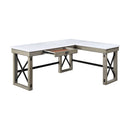 Talmar - Marble Top & Rustic Writing Desk With Lift Top - Oak by HouseOfZazla