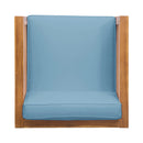 Outdoor Acacia Wood Patio Chair With Fabric Cushion by HouseOfZazla