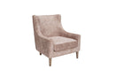 Hi Back Accent Chair - Light Brown by HouseOfZazla