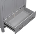 Bathroom Vanity With Single Sink, Combo Cabinet Undermount Sink, Bathroom Storage Cabinet With Two Doors And A Drawer, Soft Closing, Multifunctional Storage, Solid Wood Frame by HouseOfZazla