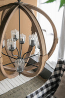 Chandelier, Hanging Light Fixture With Adjustable Chain For Kitchen, Bulb Not Included by HouseOfZazla