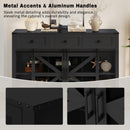 U_Style 55" Sliding Barn Door Sideboard Buffet Cabinet