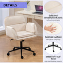 Criss Cross Swivel Desk Chair With Adjustable Armrests & Wheels For Home Office by HouseOfZazla