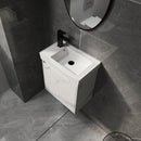 Modern Bathroom Vanity With Ceramic Basin, Wall Mounted Floating Sink Combo, Storage Cabinet by Unique Piece Furniture
