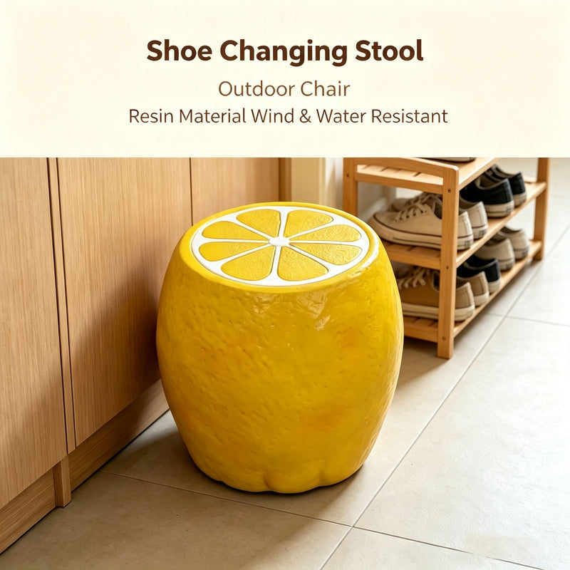 Yellow Lemon Fruit Stool, photo 3 of 10