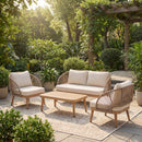 4-Piece Acacia Wood Patio Seating Set by HouseOfZazla