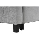 56.9' Loveseat Sofa Pull-out Sofa Bed Sleeper Sofa with a Reversible Backrest Cushion, Side Pockets, Two USB Ports and a Phone Holder for Living Room, Grey