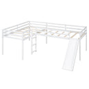 L Shaped Loft Bed With Ladder And Slide