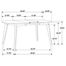 Thomson - Oval Dining Table With Removable Leaf - Walnut