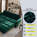 3 In 1 Convertible Sleeper Sofa With Nailhead Trim & Rolled Arm by HouseOfZazla