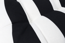 Outdoor Chair Cushions Set of 8 - Black/White Striped