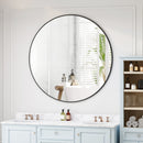 Wall Circular Mirror Metal Framed Mirror Round Vanity Mirror Dressing Mirror, For Bathroom, Living Room, Bedroom Wall Decor by Unique Piece Furniture