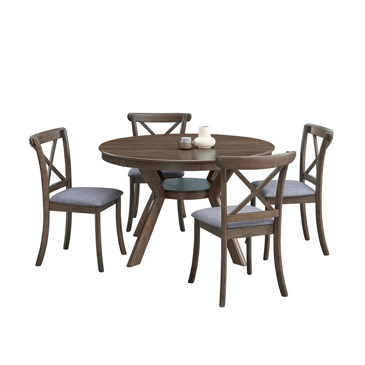 47.24'' Round Rubber Wood Dining Table, photo 6 of 8