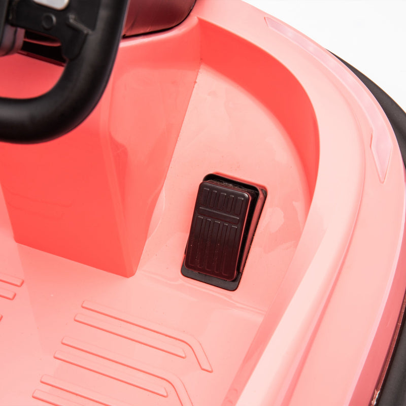 6V Kids Ride on Electric Go Kart Bumper Car W/Parents Remote Control,Three Speed Adjustable,LED Lights,Horn,Bluetooth,Player&360Spin,Vehicle body with Anti-collision padding for 18m+.