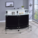 Keystone - Home Bar With Stemware & Wine Storage - Black by HouseOfZazla