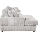 Modern CorduroyCorner sofa Sleeper Sofa Couch With Comfy Deep Seat& 6 Pillows