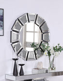 Noralie Mirrored Faux Diamonds Accent Mirror