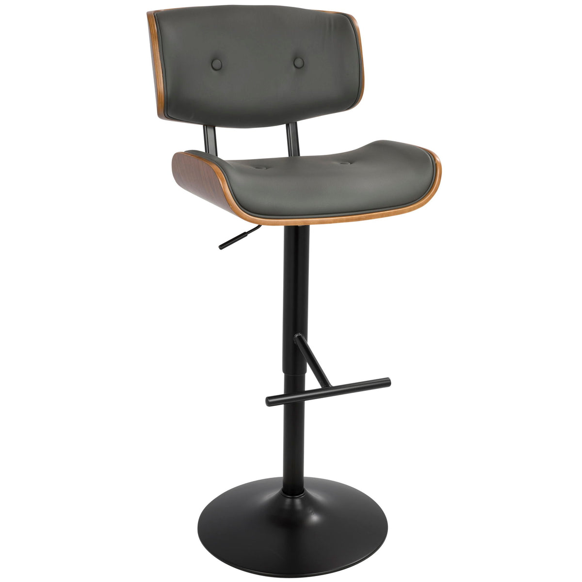 Lombardi - Mid Century Modern Adjustable Barstool, photo 5 of 16