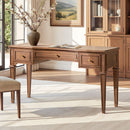 Dauphin - 3 Drawer Executive Desk - Brown by HouseOfZazla