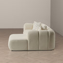 Beatrice - Modern Tufted Right Sectional Sofa - Ivory by HouseOfZazla