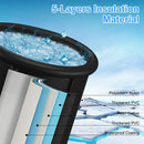 97Gal Large Size Ice BathTub with Cover for Adults Athletes Recovery Cold Water Therapy Outdoor Portable Cold Plunge Tub 660LBS Load Capacity 33.46x29