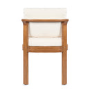 Acacia Wood Outdoor Dining Chair (Set of 2), Teak Finish Wood + by HouseOfZazla