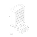 Beverly - Chest, LED Lighting - White / Black by Unique Piece Furniture