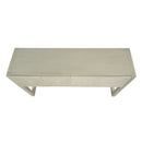 Geometric Carved Console Table With 3 Soft Close Drawers by HouseOfZazla