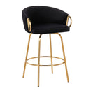 Claire - Contemporary & Glam Counter Stool (Set of 2)