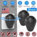 Ultrasonic Pest Repeller 2-Pack for Mosquitoes, Roaches & Rats