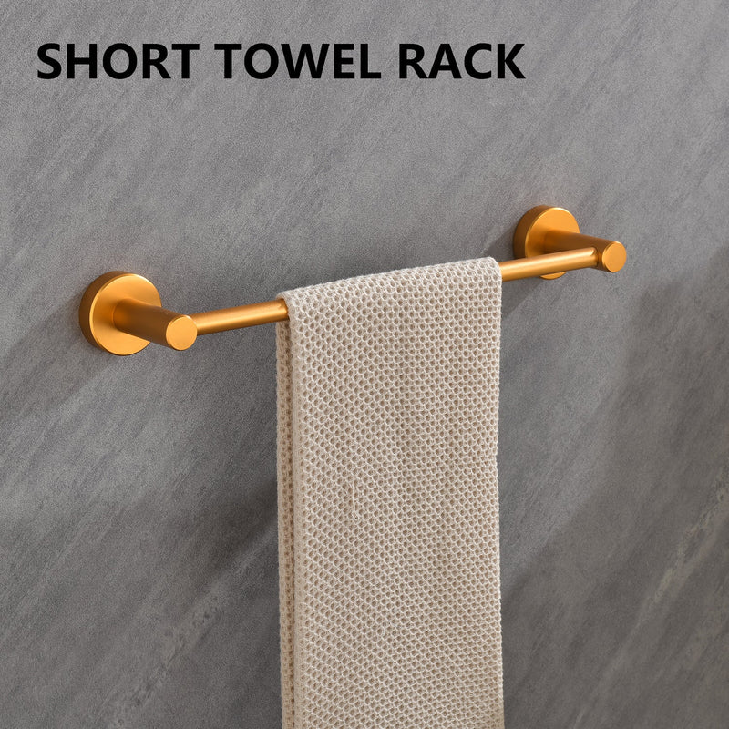 6 Piece Bathroom Towel Rack Set Wall Mount
