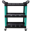 3 Tier Rolling Auto Detail Cart With Wheels