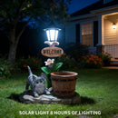 Lying Cat Solar Planter Garden Decor by HouseOfZazla