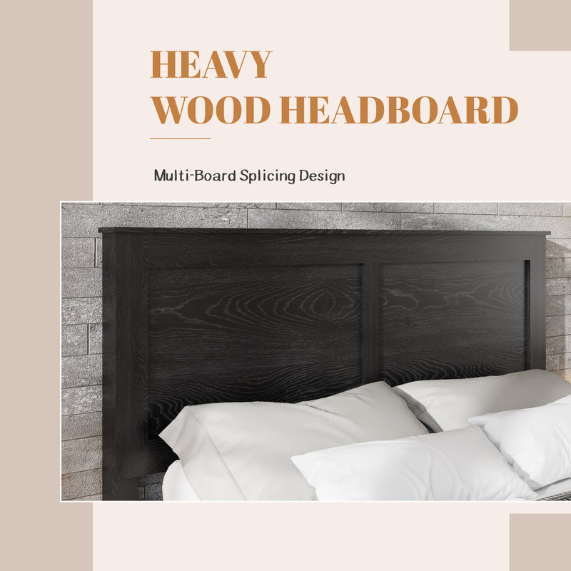 Full Size Wood Platform Bed Frame, photo 4 of 10