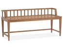 Lindon - Arm Bench With Low Back - Light Brown