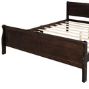 Platform Bed Frame Mattress Foundation Sleigh Bed With Headboard / Footboard / Wood Slat Suppor by HouseOfZazla