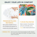 Outdoor Chair Cushions Set of 2, 19 x 19 x 4 Inch Tufted Seat Cushions with Ties