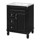 Bathroom Vanity With Sink, Compact Cabinet & 2 Drawers And Adjustable Shelf by HouseOfZazla