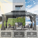 12' x 16' Hardtop Gazebo with Dual-Layer Roof